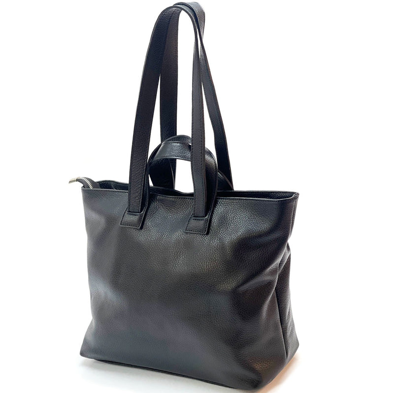 Milena Leather Tote Bag: Timeless Elegance