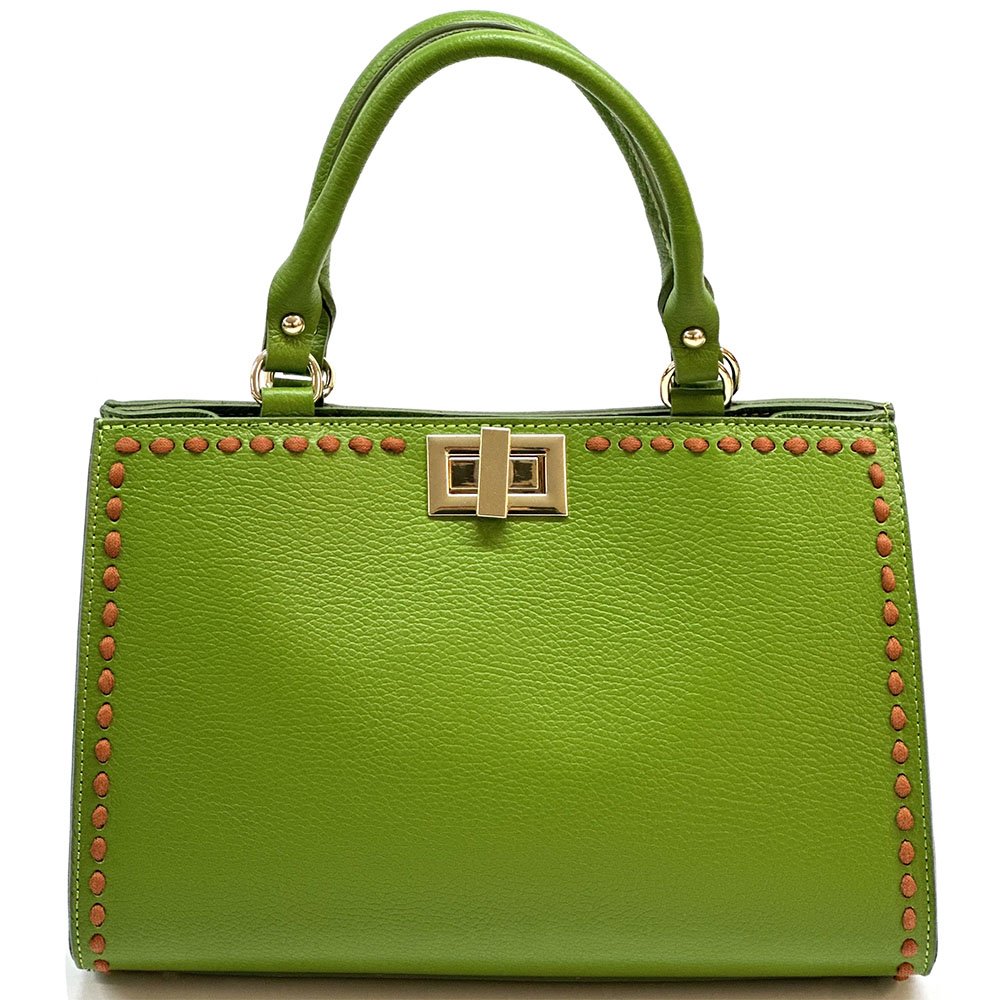 Clizia Leather Handbag: Versatile Elegance - Leather Italiano