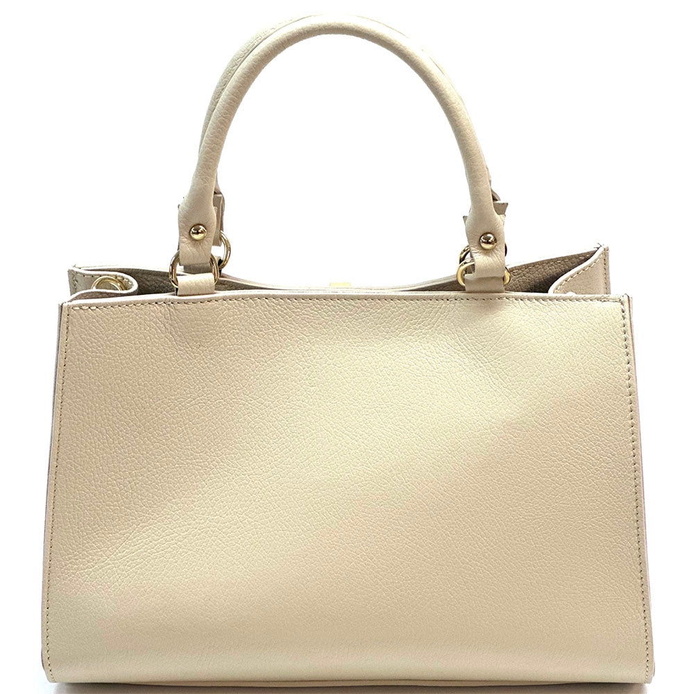 Clizia Leather Handbag: Versatile Elegance - Leather Italiano