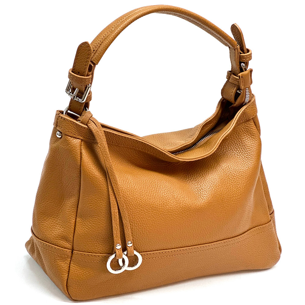 Elena Hobo Italian Leather Shoulder Bag – Soft Everyday Elegance for Women