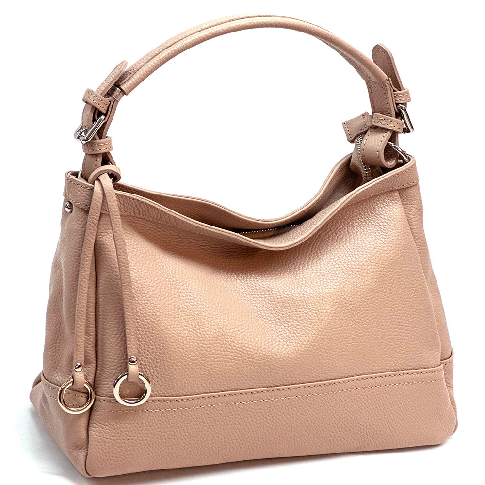 Elena Hobo Italian Leather Shoulder Bag – Soft Everyday Elegance for Women