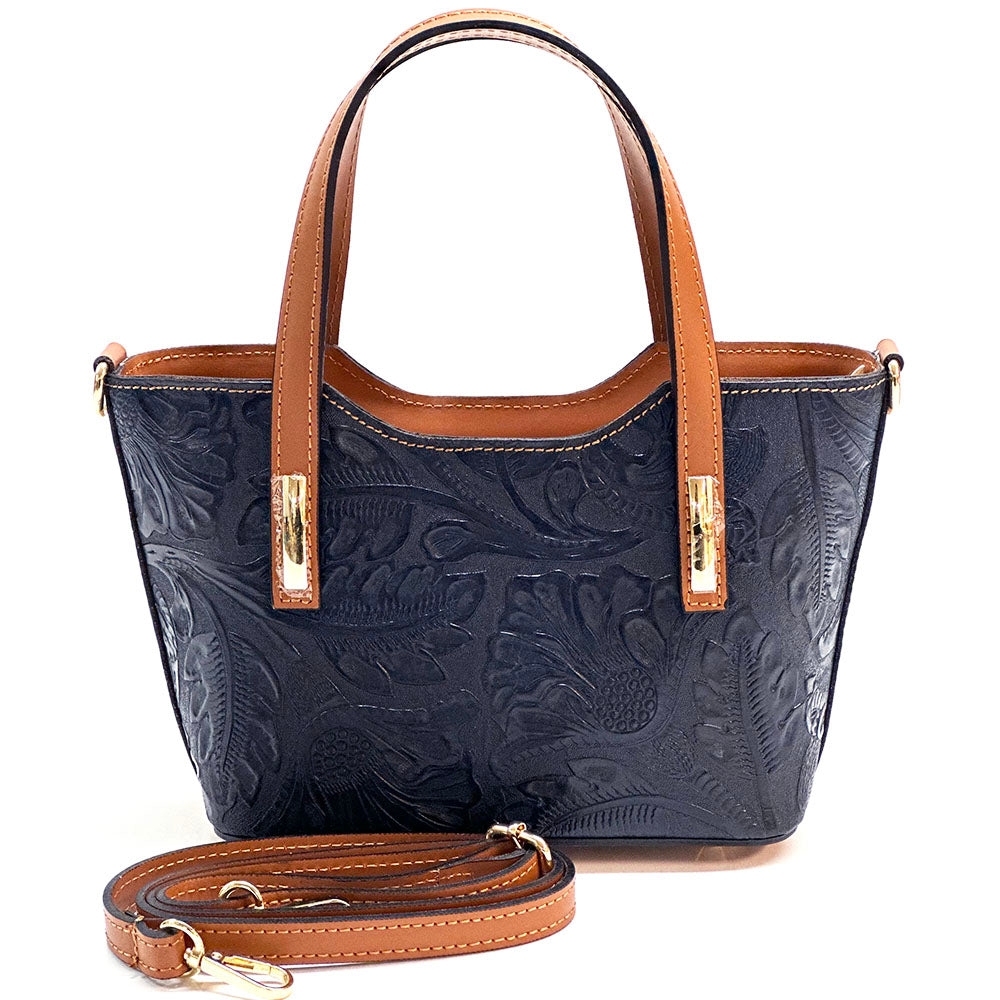 Emily Flora Cow Leather Handbag