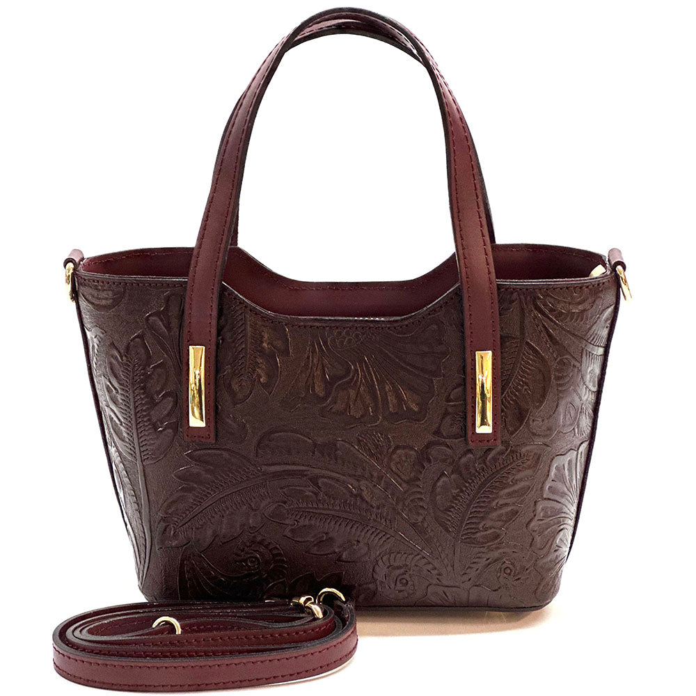 Emily Flora Cow Leather Handbag