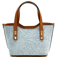 Emily Flora Cow Leather Handbag