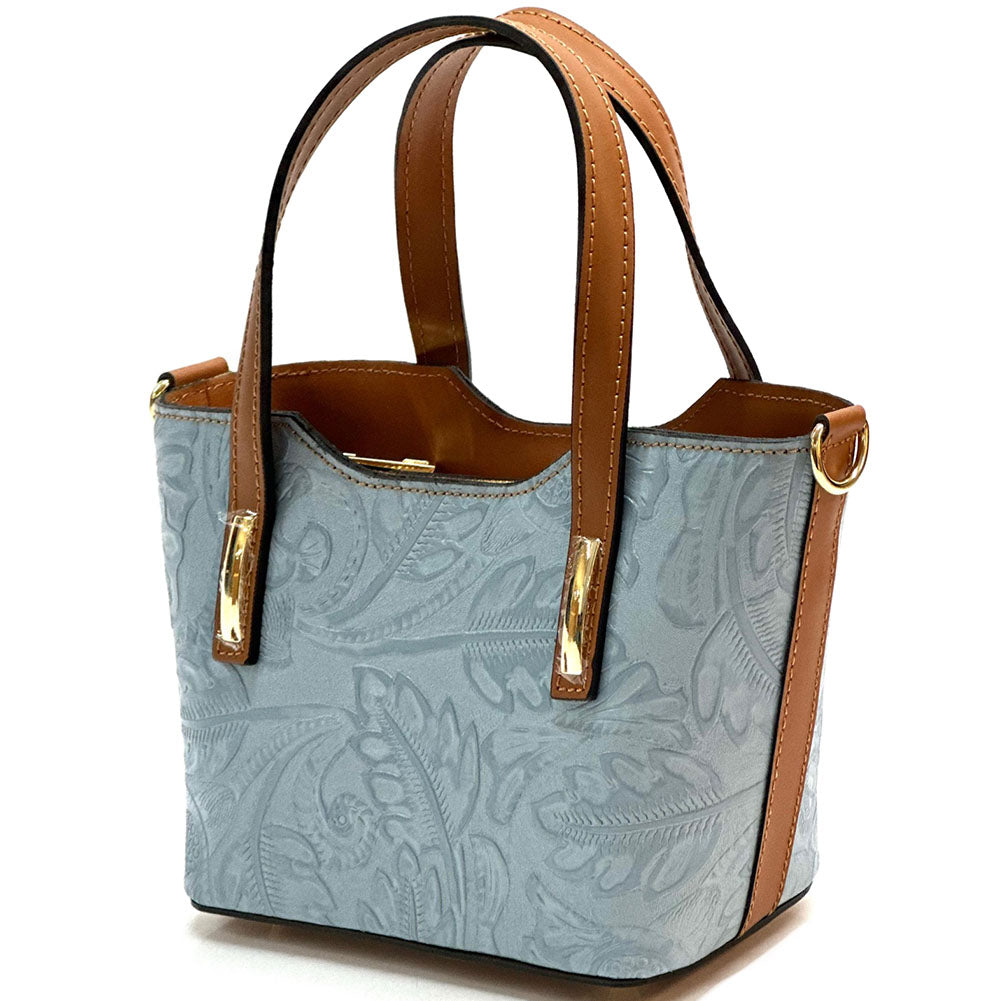 Emily Flora Cow Leather Handbag