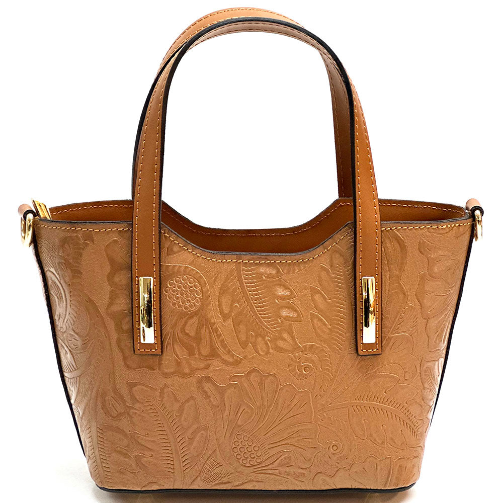 Emily Flora Cow Leather Handbag