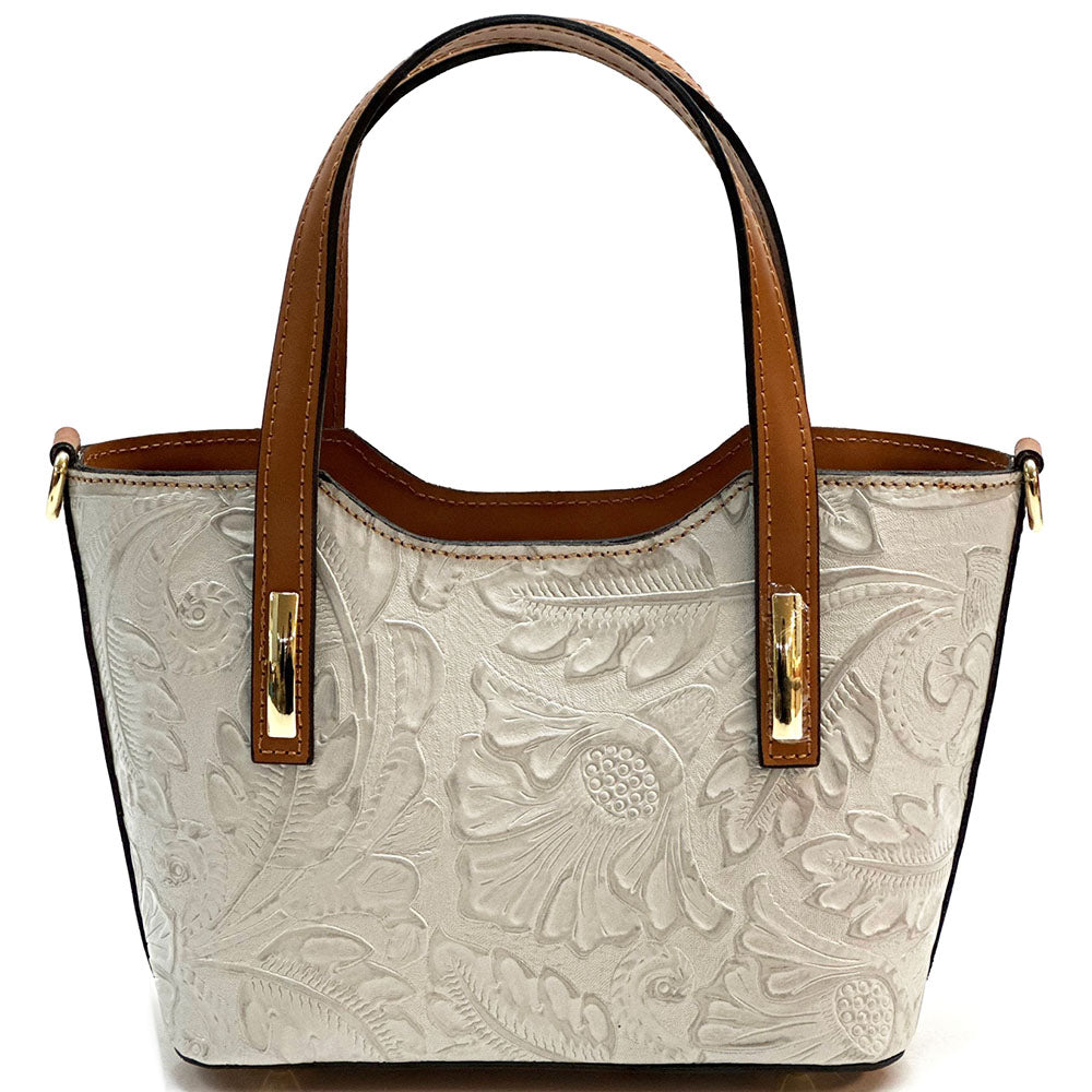 Emily Flora Cow Leather Handbag