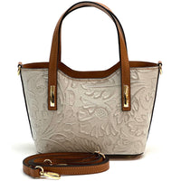 Emily Flora Cow Leather Handbag