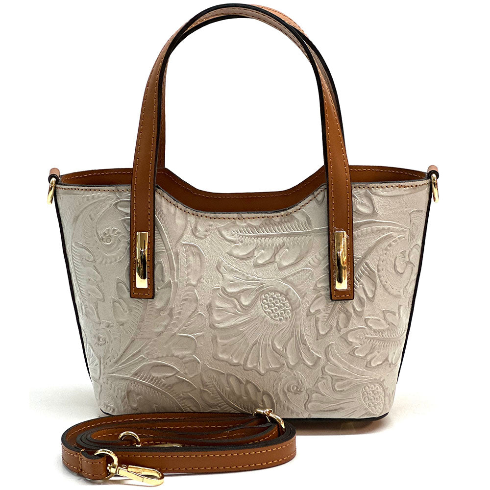 Emily Flora Cow Leather Handbag