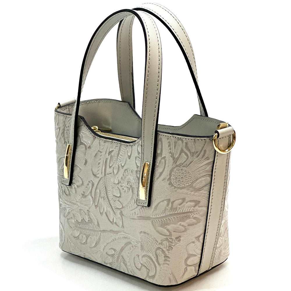 Emily Flora Cow Leather Handbag