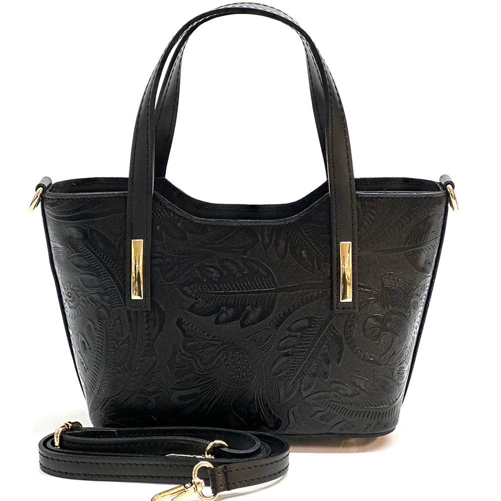 Emily Flora Cow Leather Handbag
