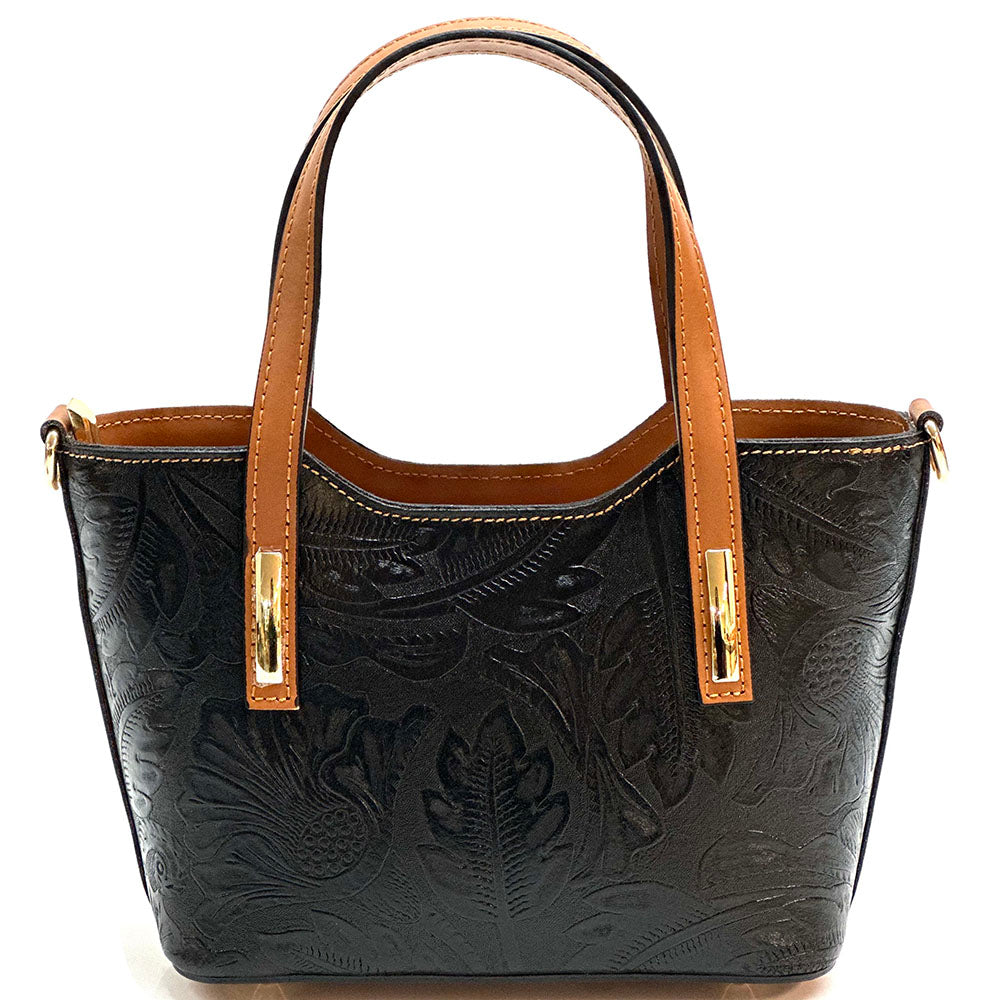 Emily Flora Cow Leather Handbag