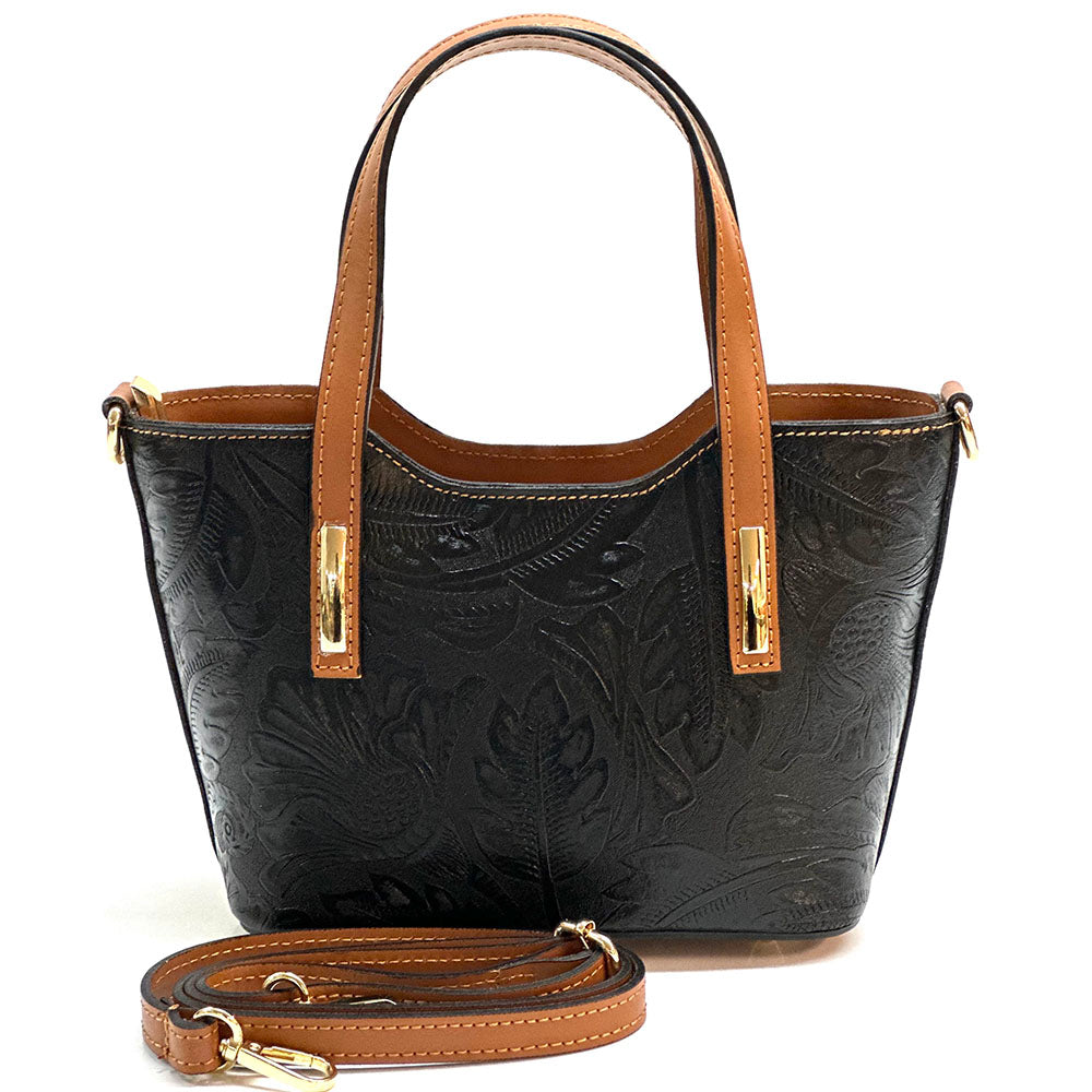 Emily Flora Cow Leather Handbag
