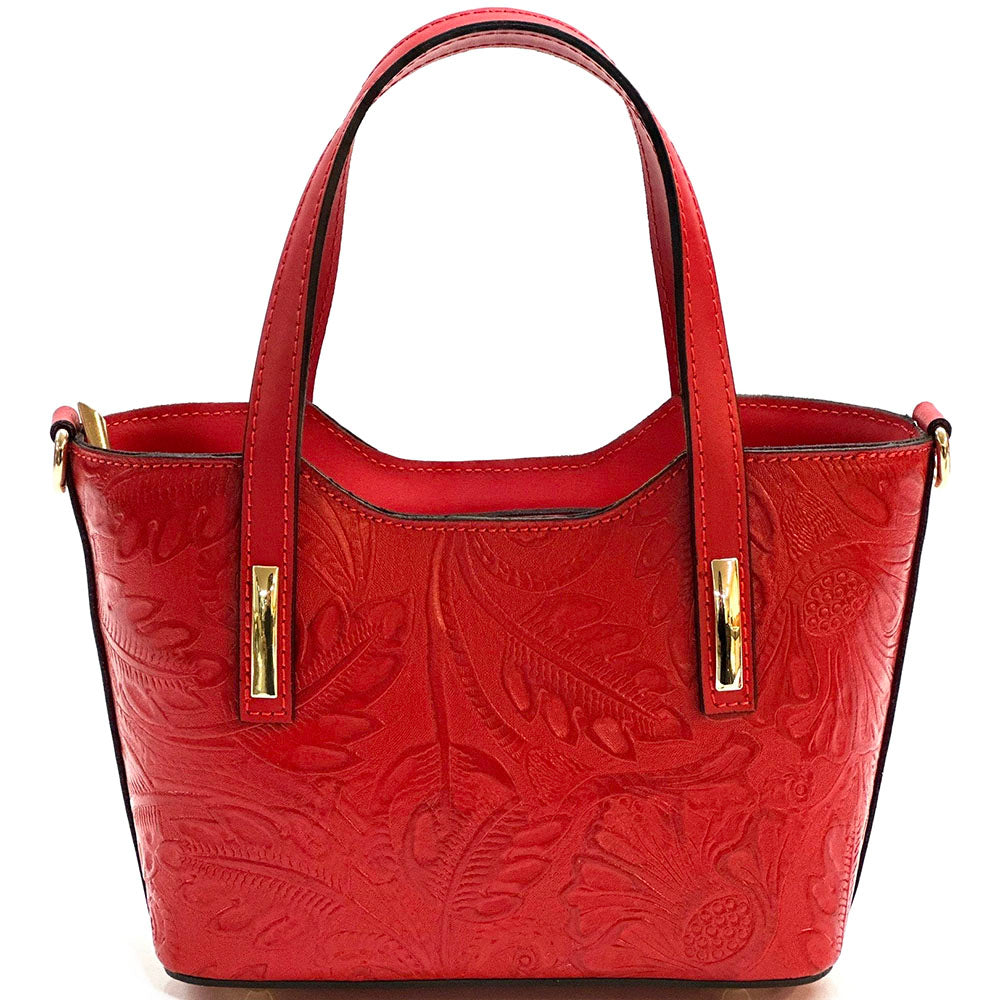 Emily Flora Cow Leather Handbag