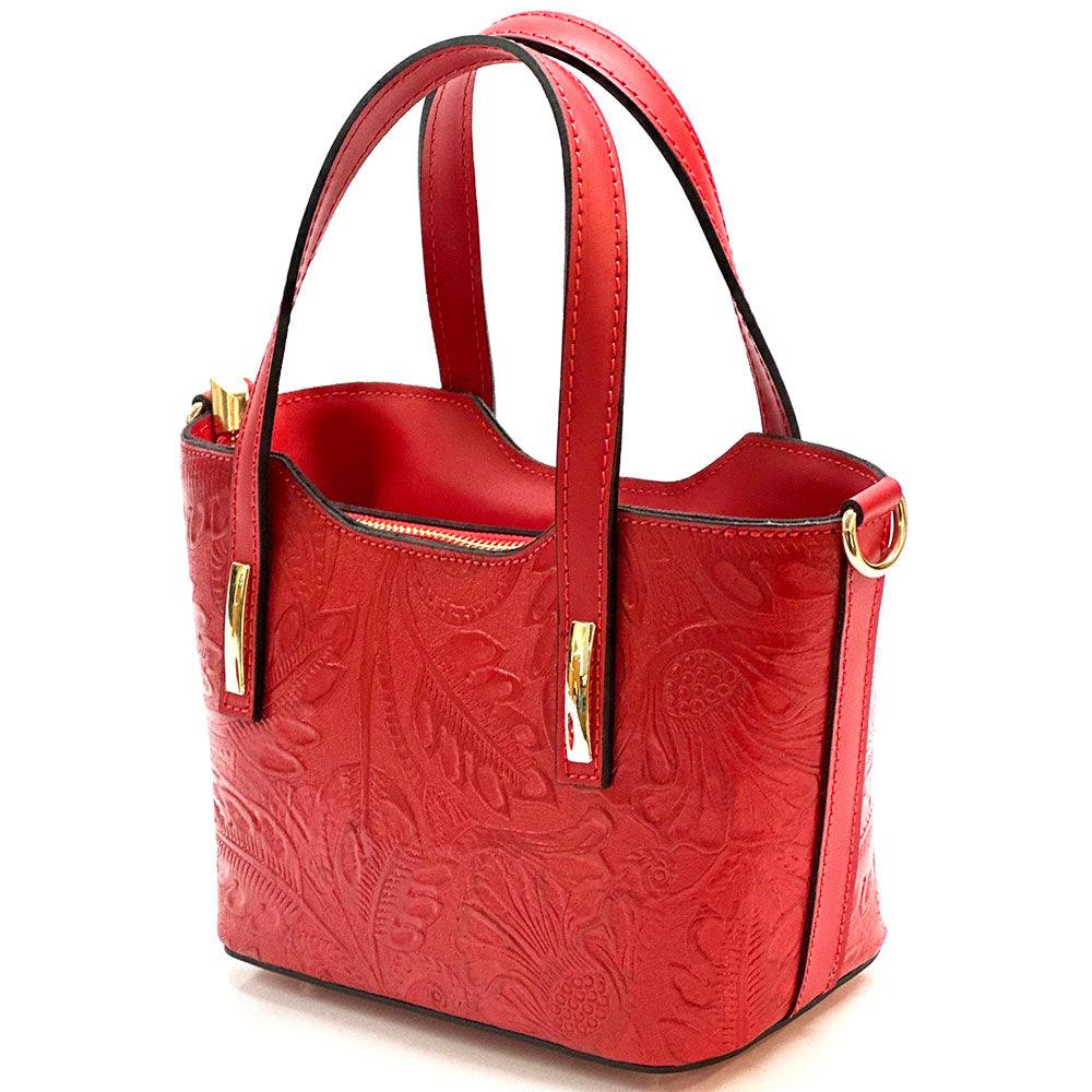 Emily Flora Cow Leather Handbag