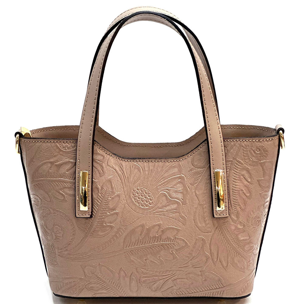 Emily Flora Cow Leather Handbag