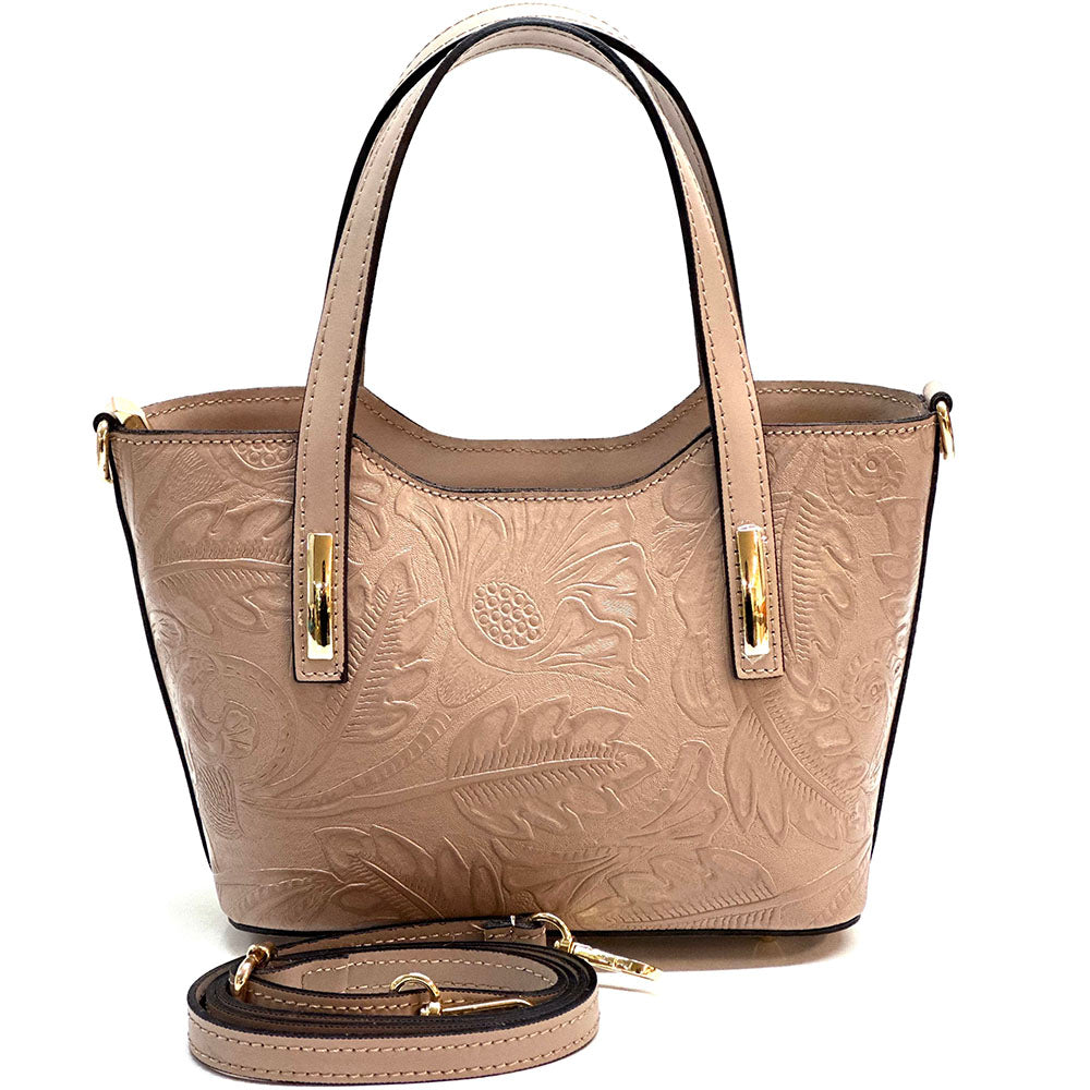 Emily Flora Cow Leather Handbag