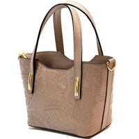 Emily Flora Cow Leather Handbag
