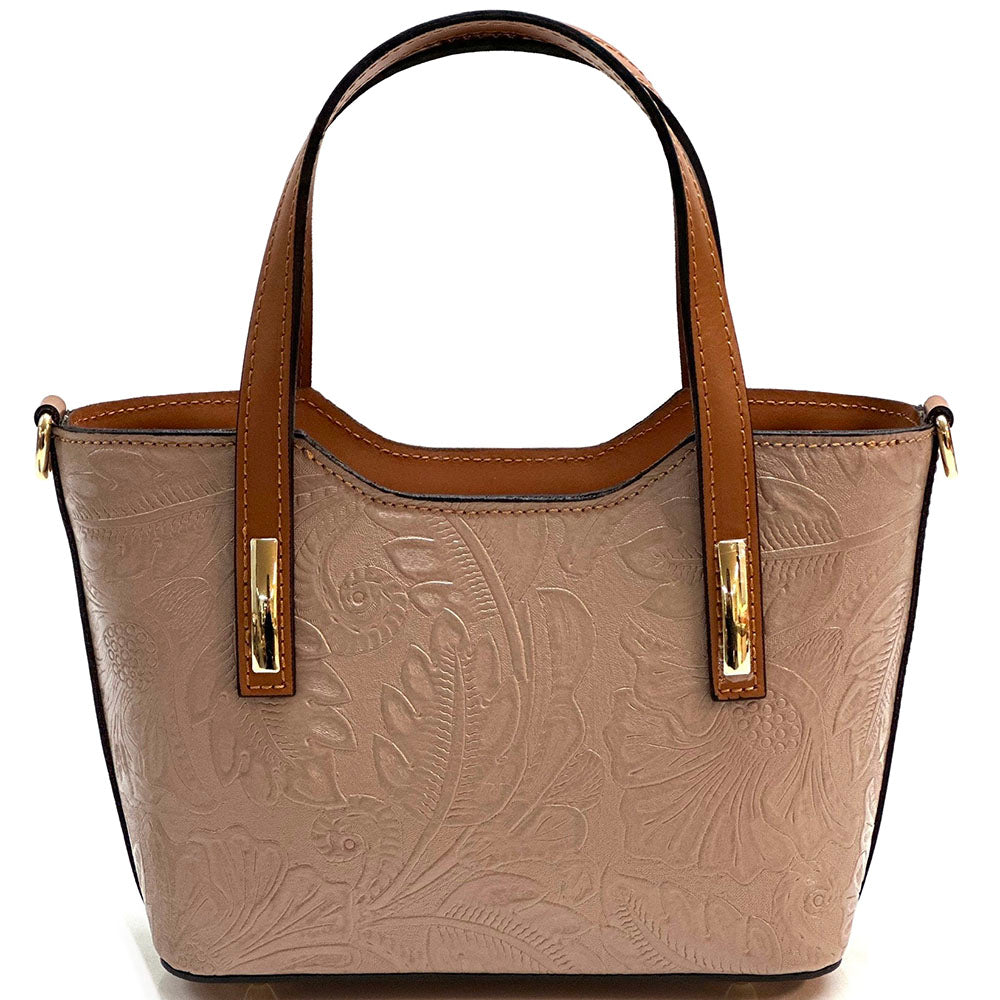 Emily Flora Cow Leather Handbag