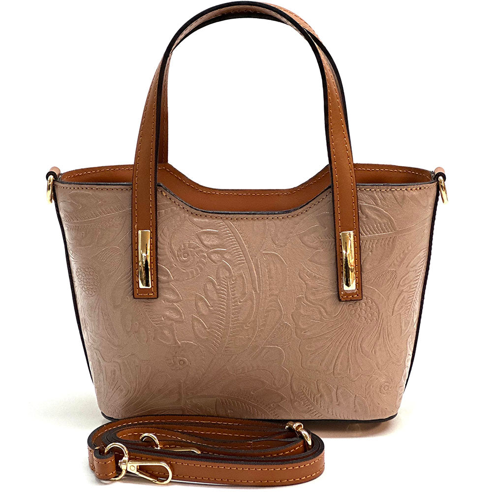 Emily Flora Cow Leather Handbag