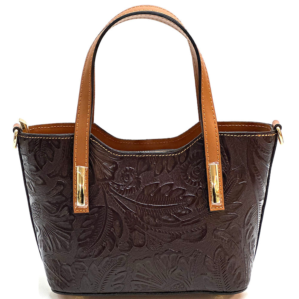 Emily Flora Cow Leather Handbag
