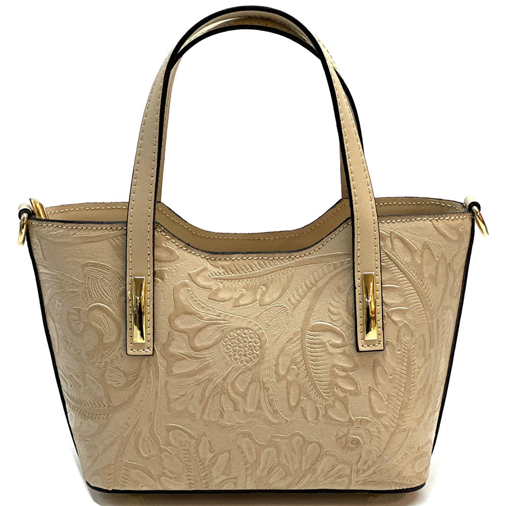 Emily Flora Cow Leather Handbag