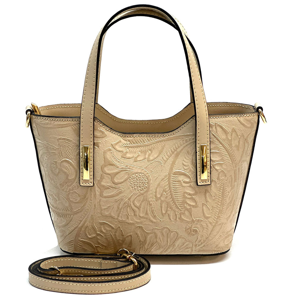 Emily Flora Cow Leather Handbag