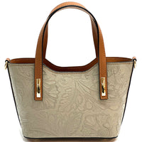 Emily Flora Cow Leather Handbag