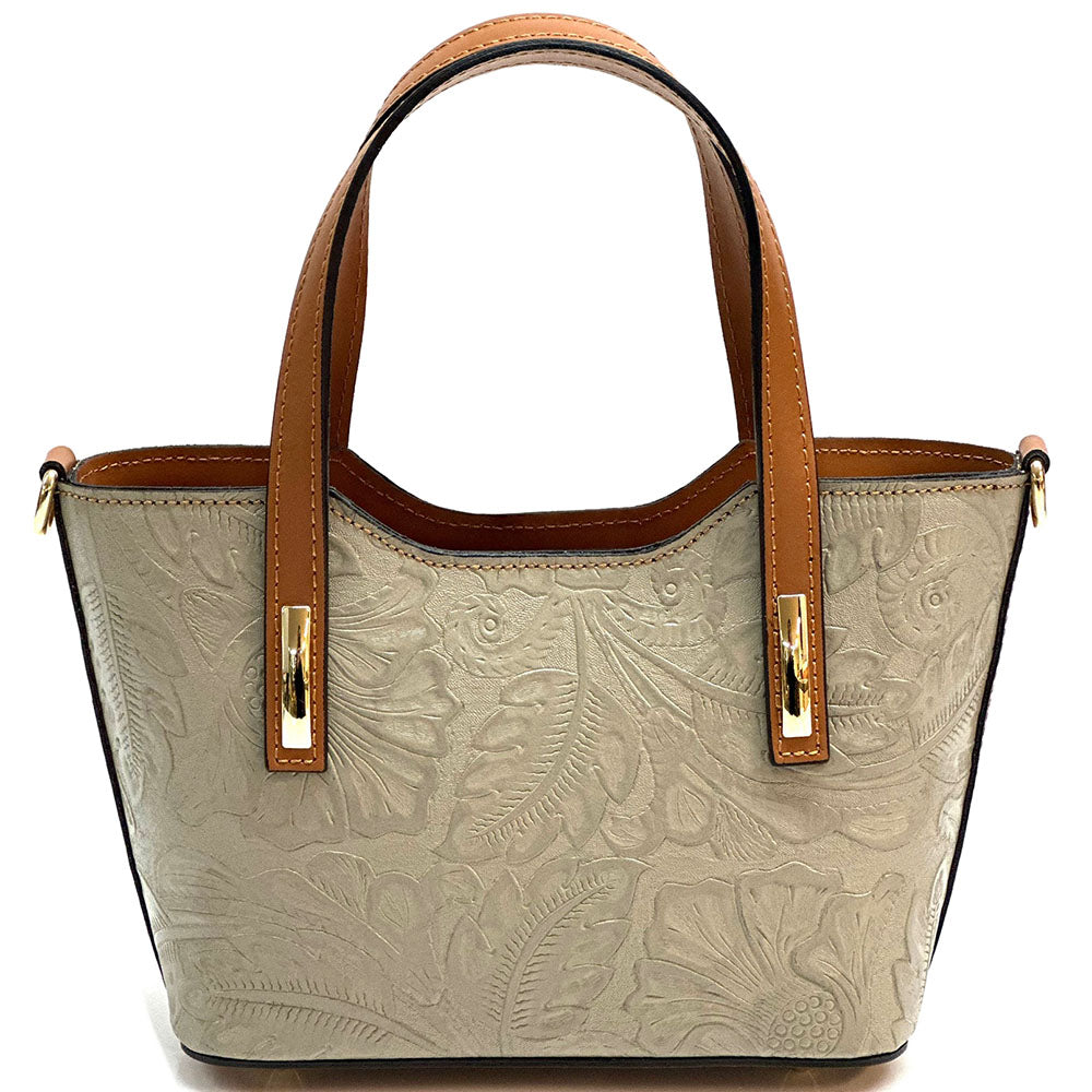 Emily Flora Cow Leather Handbag