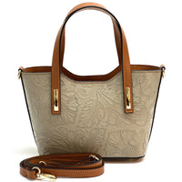 Emily Flora Cow Leather Handbag