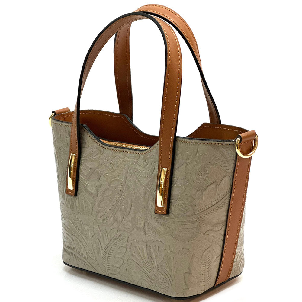 Emily Flora Cow Leather Handbag