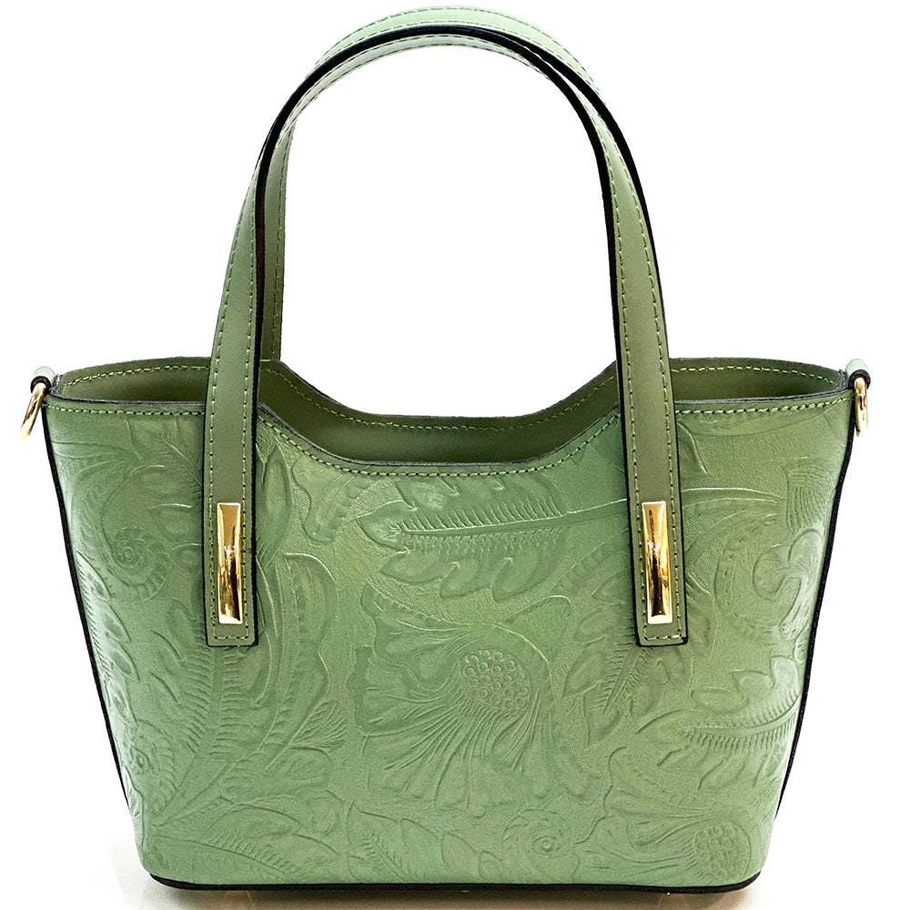 Emily Flora Cow Leather Handbag