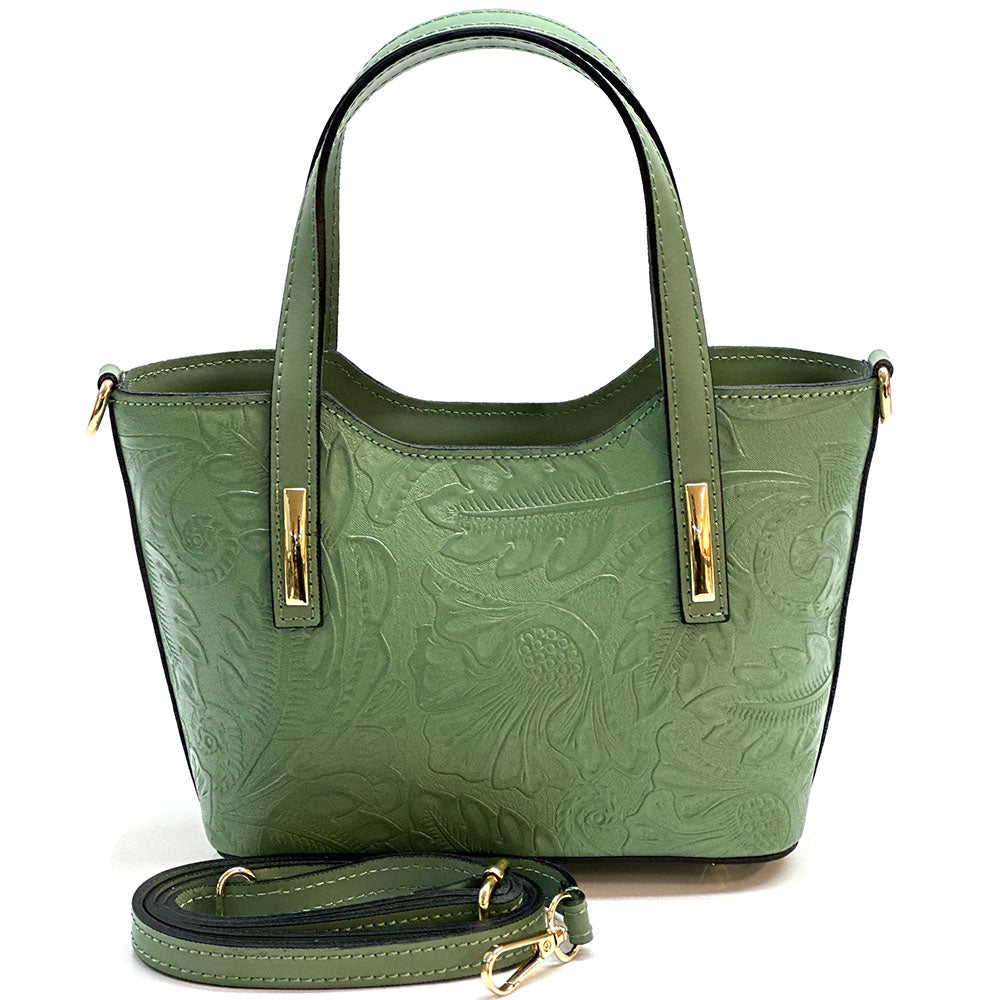Emily Flora Cow Leather Handbag