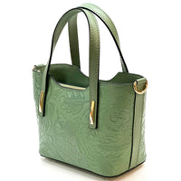 Emily Flora Cow Leather Handbag