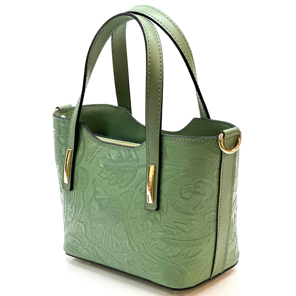 Emily Flora Cow Leather Handbag