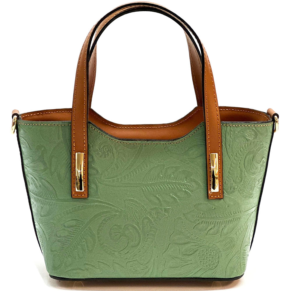 Emily Flora Cow Leather Handbag