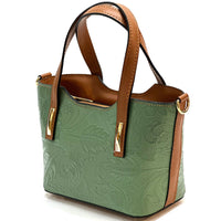 Emily Flora Cow Leather Handbag