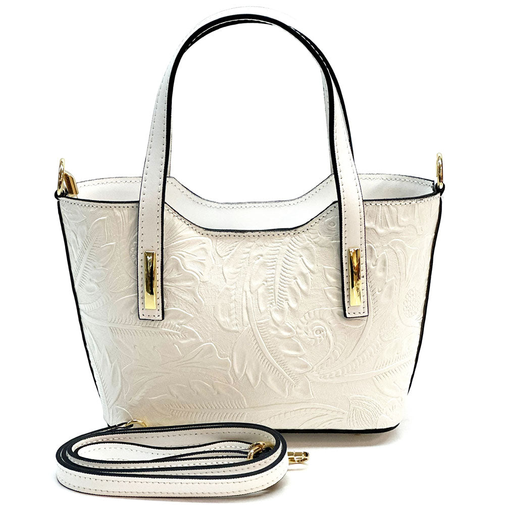 Emily Flora Cow Leather Handbag