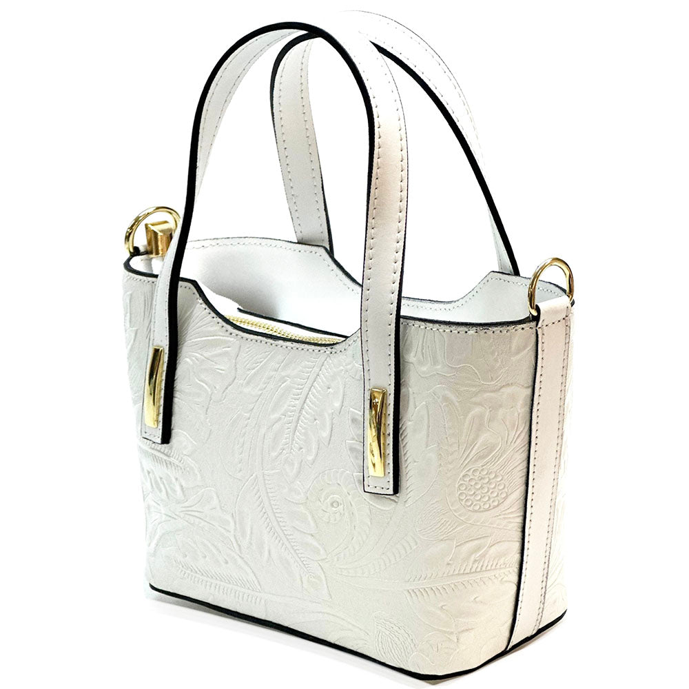 Emily Flora Cow Leather Handbag