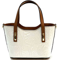 Emily Flora Cow Leather Handbag