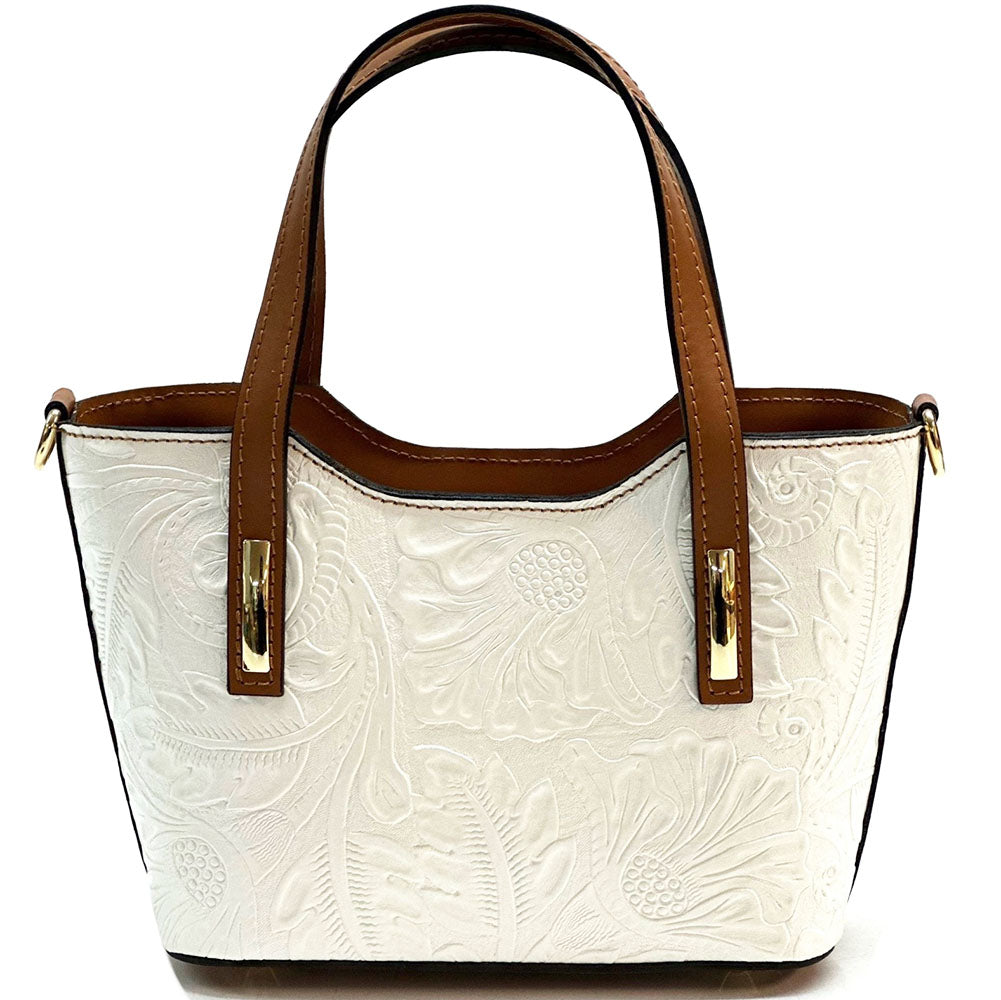 Emily Flora Cow Leather Handbag