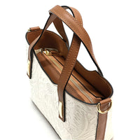 Emily Flora Cow Leather Handbag