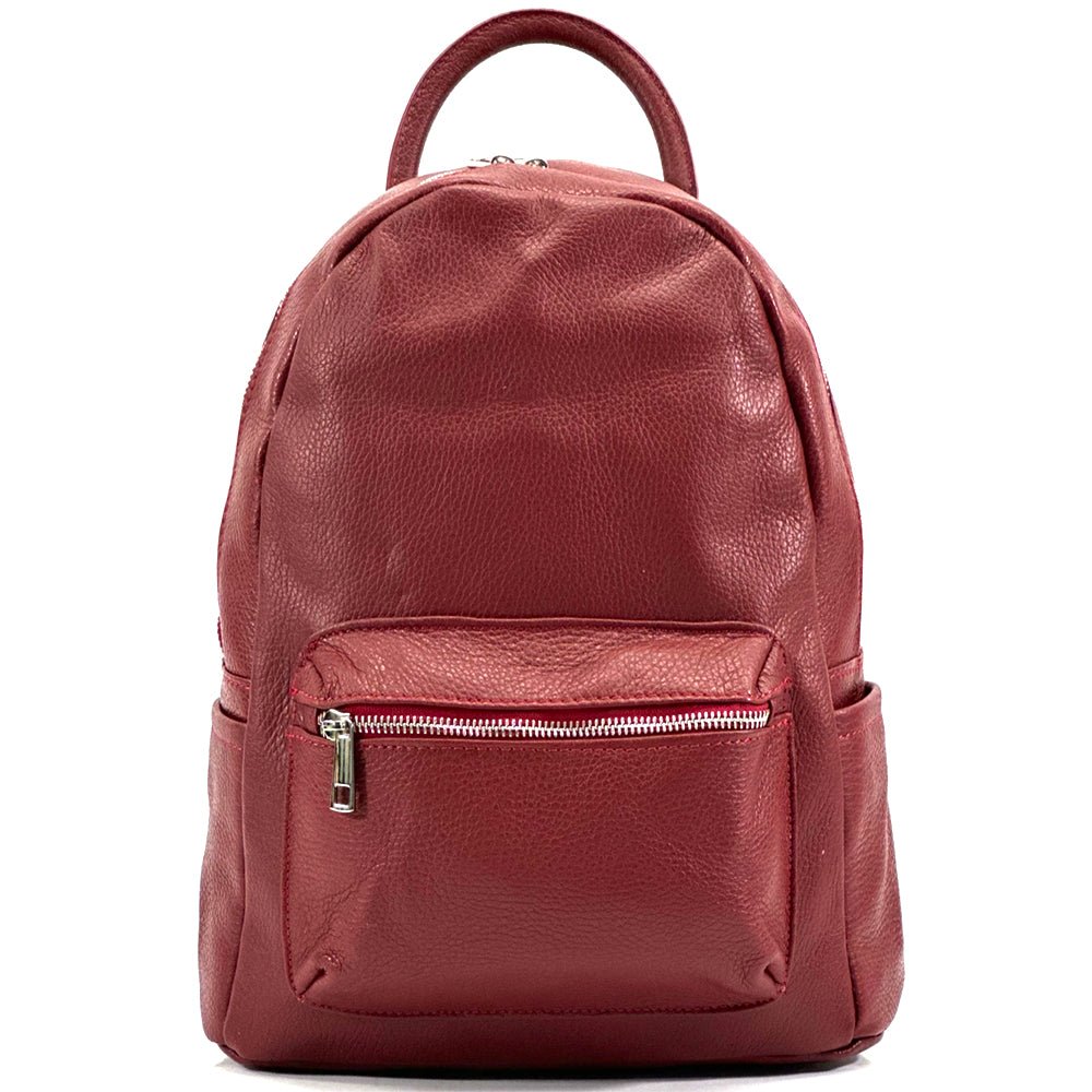 dark red leather backpack Santina Leather Backpack: Urban Nomad Style – Leather Italiano