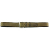 Giuseppe 40 MM full grain leather belt in green with silver buckle