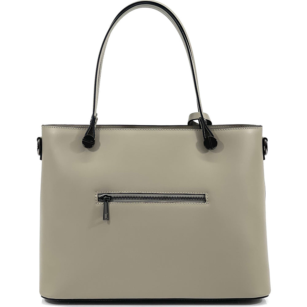 Margherita Tote Italian Handmade Leather Bag – Elegant Everyday Tote for Women