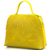 Lisa leather shoulder bag in yellow