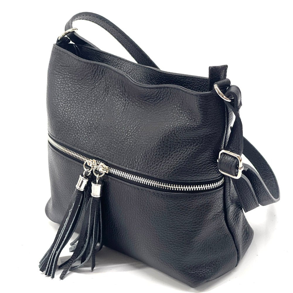 BE FREE Soft Leather Crossbody Bag - Premium Italian Calfskin - Leather Italiano