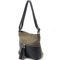 BE FREE Soft Leather Crossbody Bag - Premium Italian Calfskin - Leather Italiano