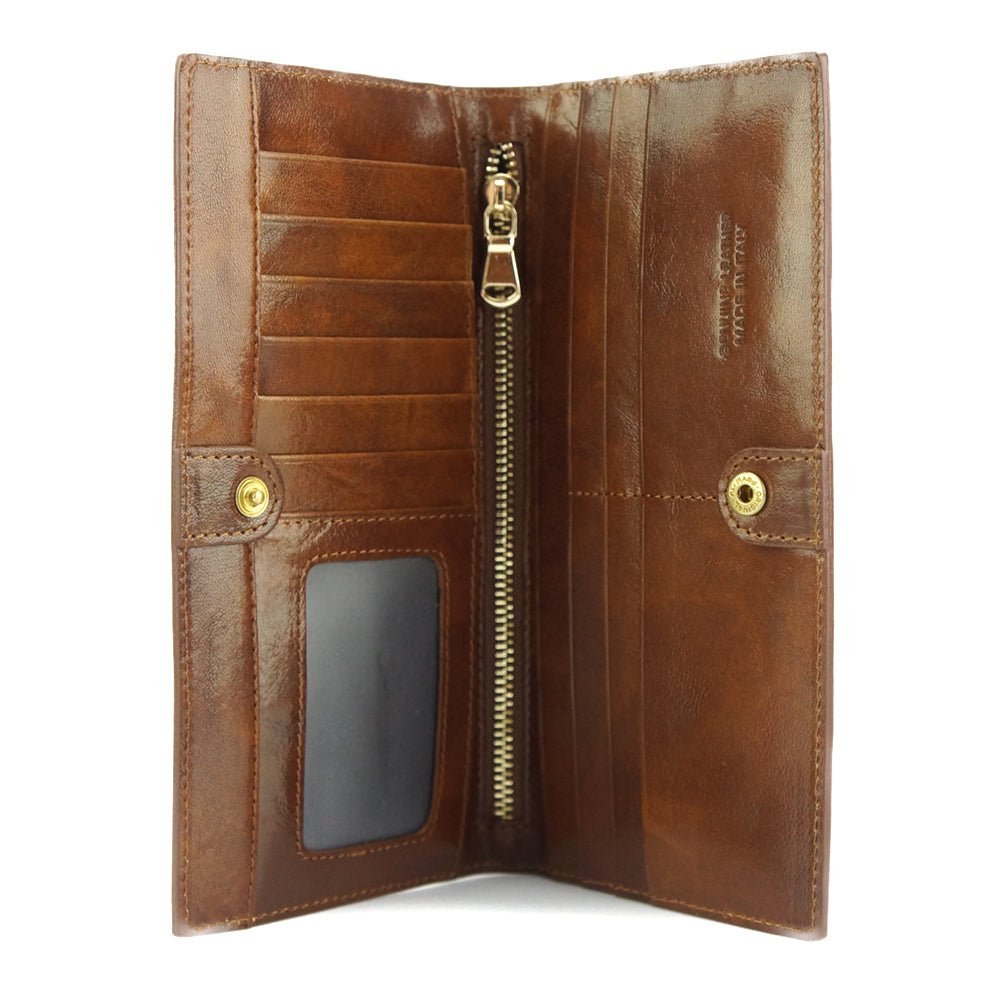 Bernardo V Wallet in cow leather-10