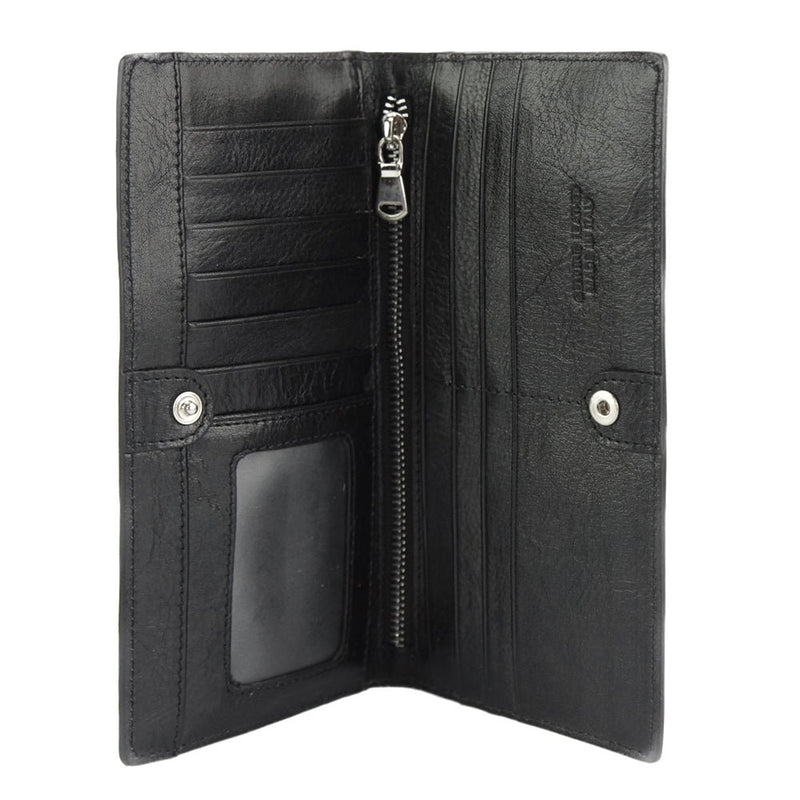 Bernardo V Wallet in cow leather-12